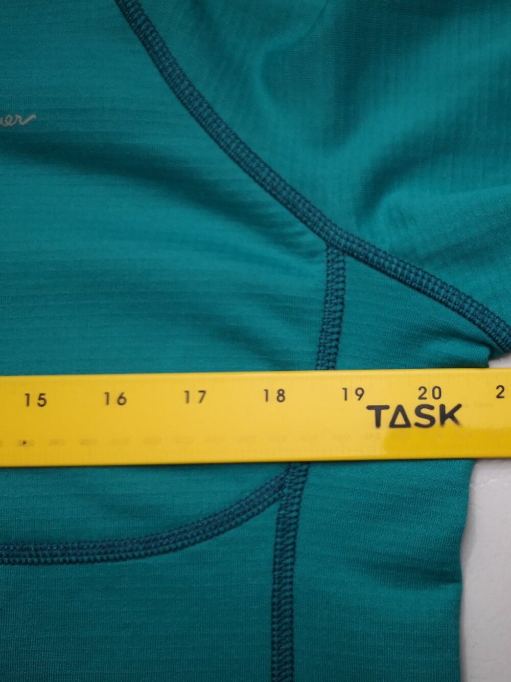 Eddie Bauer Assent Ladies Size Large Teal w/ Navy Fleece Lined Free Heat Polo - Picture 13 of 15